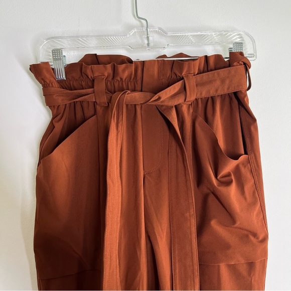 Athleta Skyline Pant Paperbag Waist Adirondack Brown Pants Size 6 - Picture 4 of 7